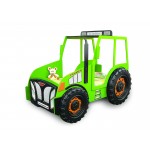Pat pentru copii Tractor Farmer cu LED-uri din lemn MDF - Pat Verde in forma de masina cu saltea inclusa Pat pentru copii Tractor Farmer cu LED-uri din lemn MDF - Pat Verde in forma de masina cu saltea inclusa